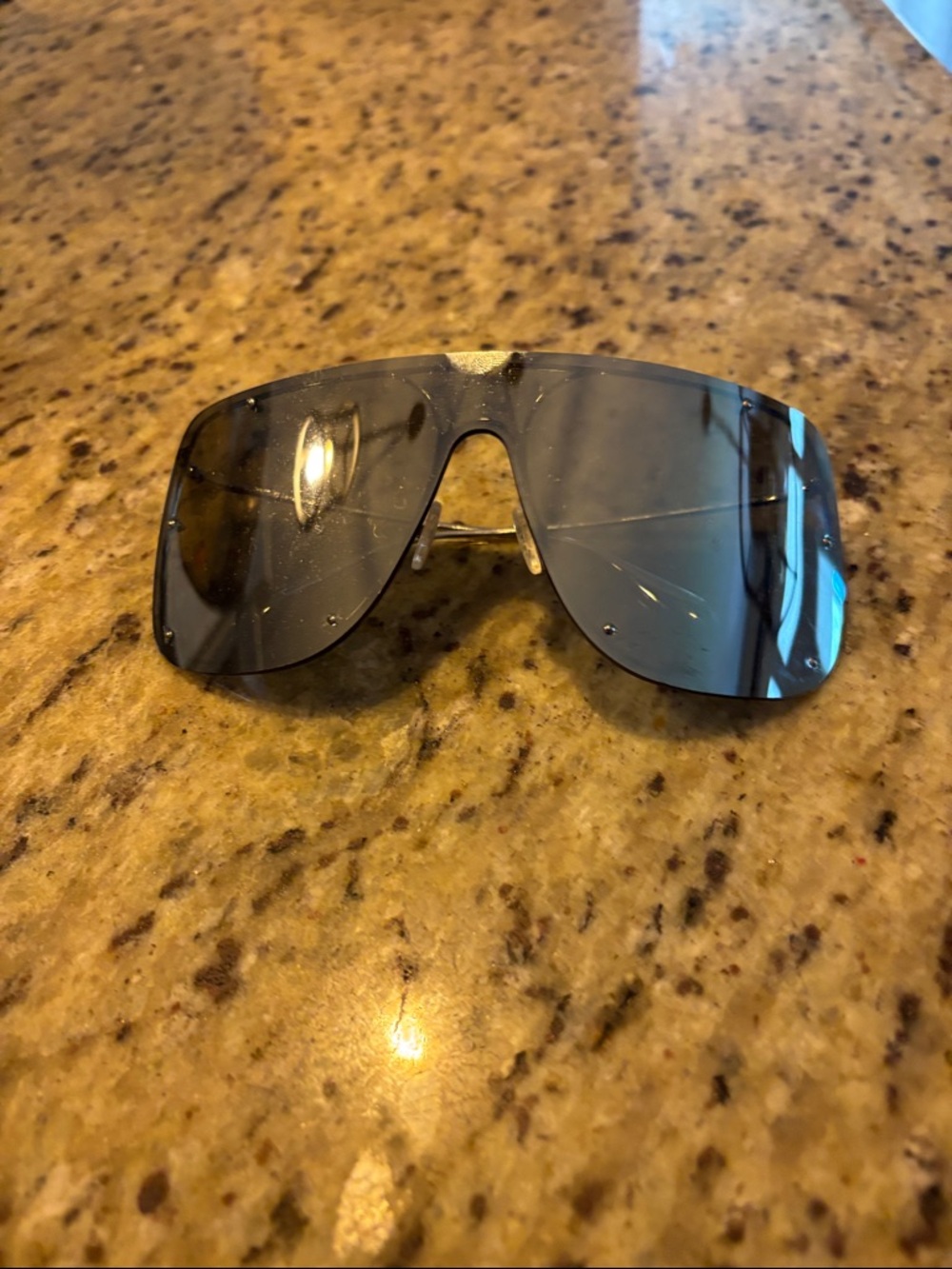 Alexander McQueen Shield Sunglasses in Dark Gray